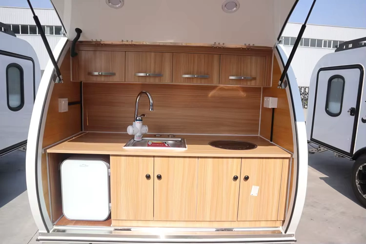 Factory Price Small Camping Caravan Australian Standard Travel Trailer Mini Off Road Teardrop Camper Trailer for Sale