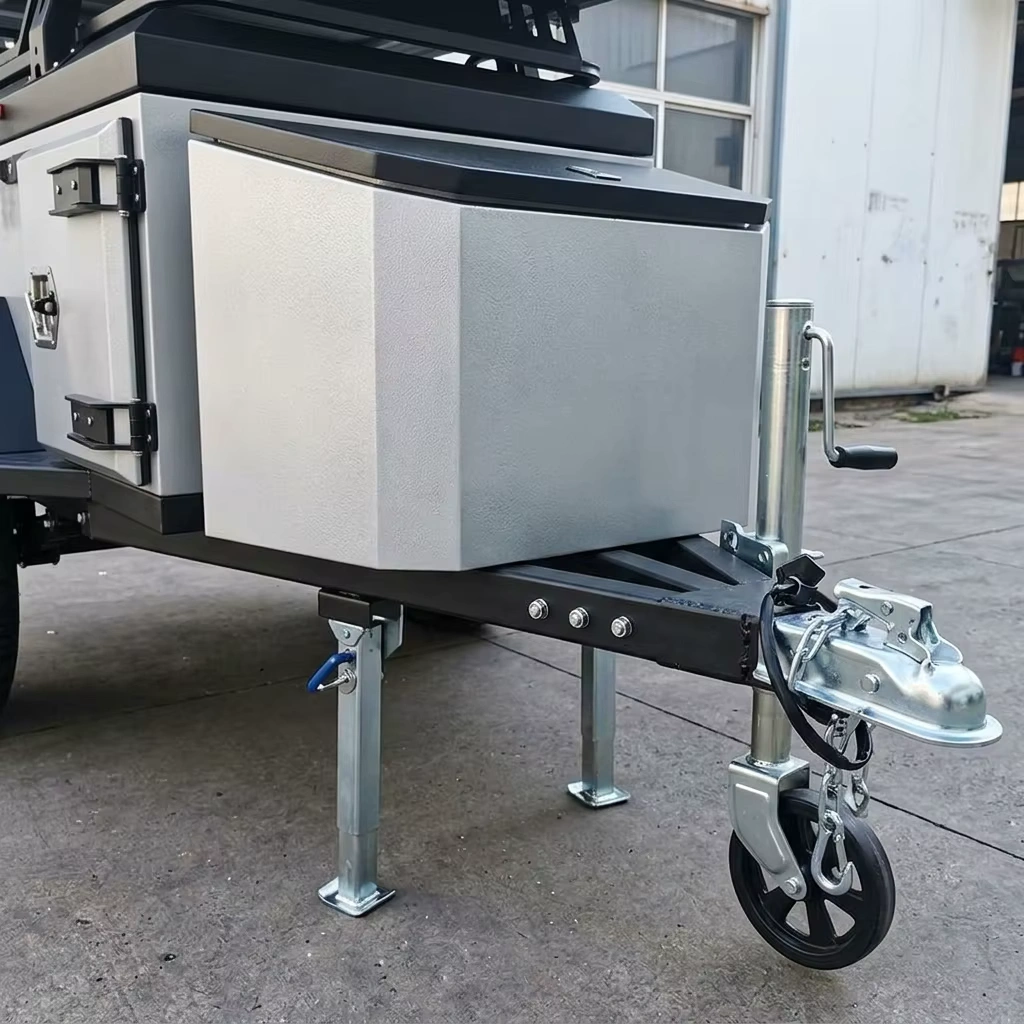 Off Road Camper Trailer with Roof Tent & Pull-Out Kitchen 526kg Payload Overland Camping Trailer