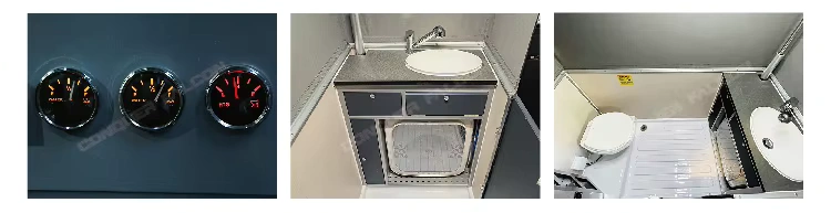 New Arrival Outdoor Expedition Luxury Motorhome Camping Trailer Big Offroad Camper With Slide Out Kitchen for Sale