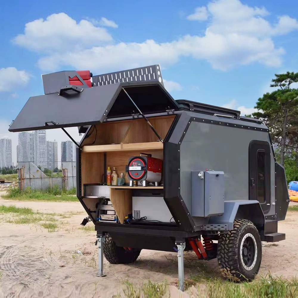 Best-selling Road on Pop up Caravan Off-road Caravan Towing Travel Trailer for Camping