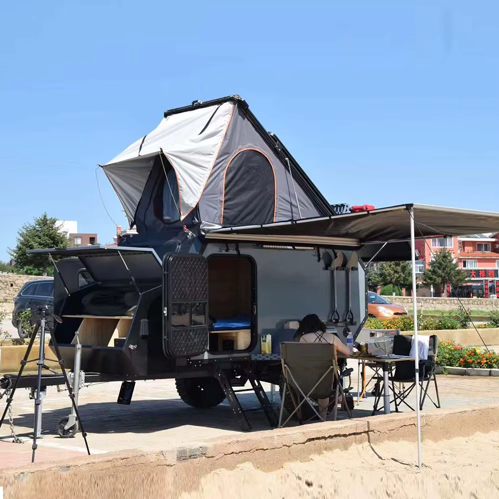Best-selling Road on Pop up Caravan Off-road Caravan Towing Travel Trailer for Camping