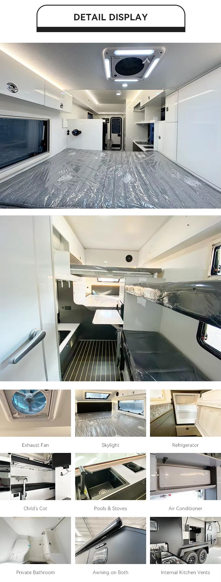 22ft Hybrid Camper Large Overland Caravan Offroad Custom Rv Campers Travel Trailer Australian Standard Rv