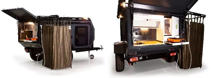 Hot Selling Manufacturers China Mobile Home Travel caravan Tool Box Trailer with Low Price