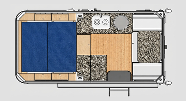 Kinlife for OEM Modern Expanded Pop up Pickup Truck Camper with Water Tank and Kitchen4x4 Off-Road Camping RV