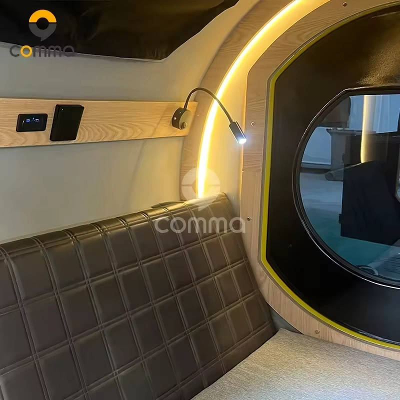 Back To The Future Teardrop Caravan Interior With Reading Light