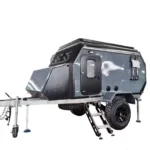 Cabin Clam (CODE 2679) off-road camper trailer featuring a durable aluminium alloy body and independent suspension system.