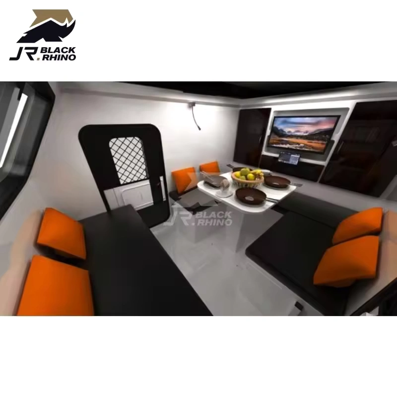 Hardy Off Road Mini Caravan Interior With Dining Area RTT
