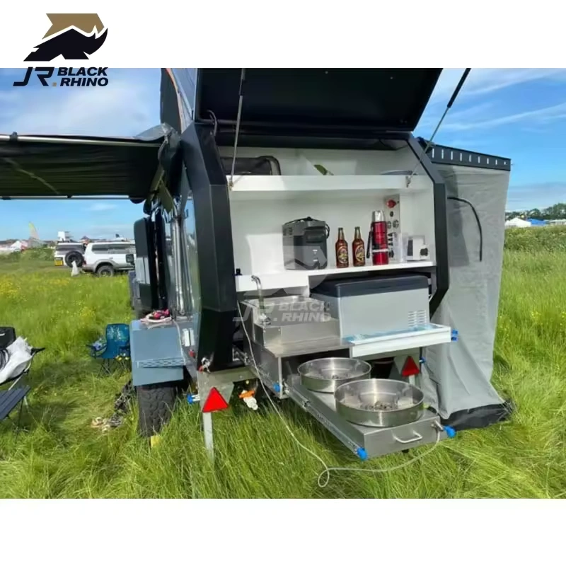 Hardy Off Road Mini Caravan Outdoor Slide Out Kitchen