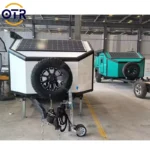Off Road Mini Caravan With Solar Panels and Spare Wheel