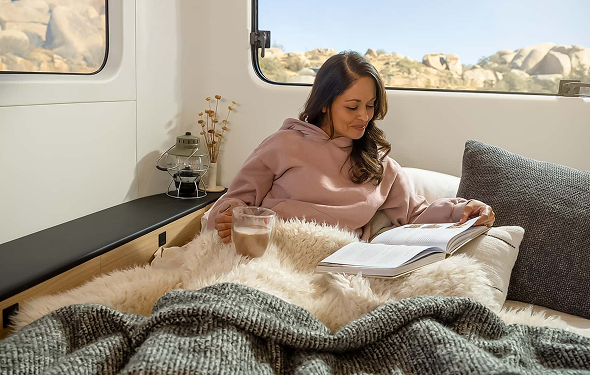 Cozy Caravan Bed Setup