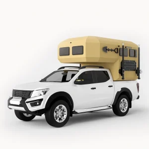 Larry Light (CODE 2685) pick-up truck camper featuring a sandwich composite board structure for off-grid camping.